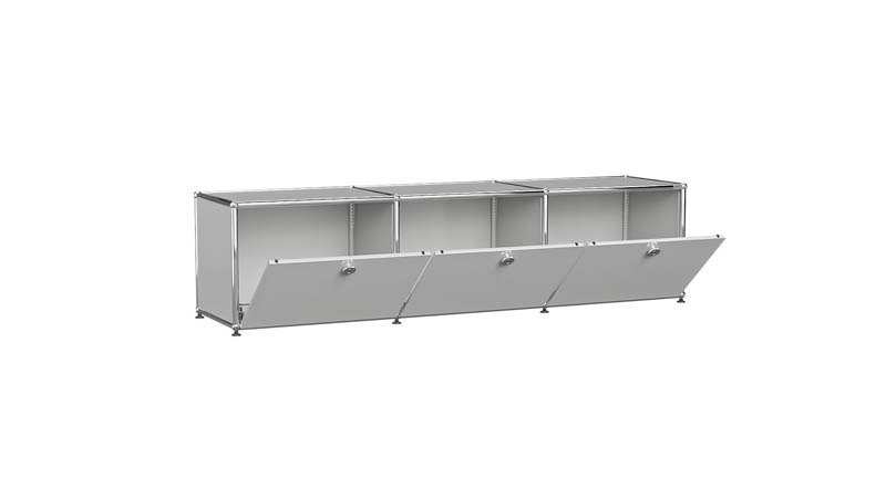 USM Haller Lowboard individualisierbar in Breite 150 cm x Tiefe 35 cm