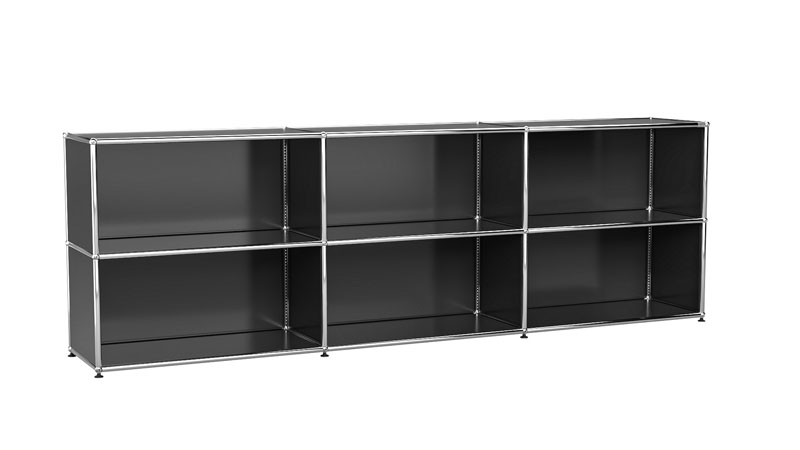USM Haller Sideboard frei konfigurierbar in Breite 225 cm x Tiefe 35 cm