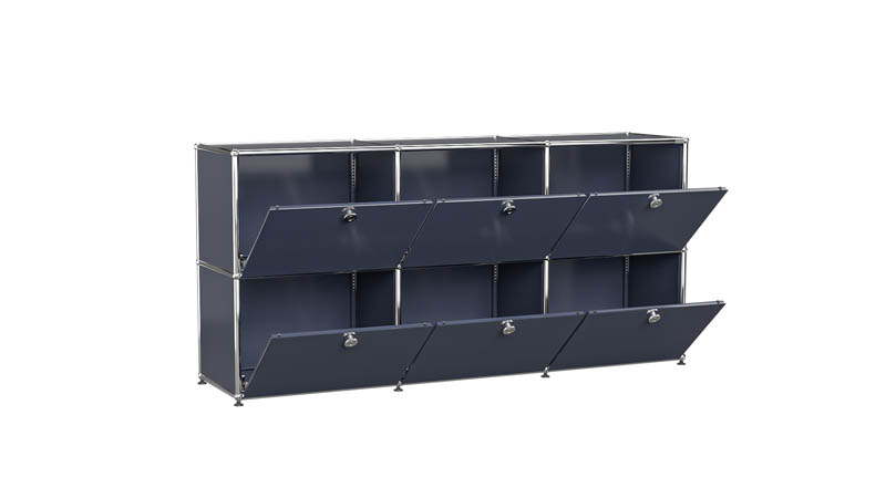 USM Haller Sideboard individualisierbar in  Breite 150 cm x Tiefe 35 cm