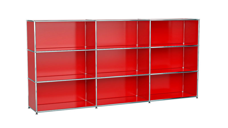 USM Haller Sideboard frei konfigurierbar in Breite 225 cm x Tiefe 35 cm