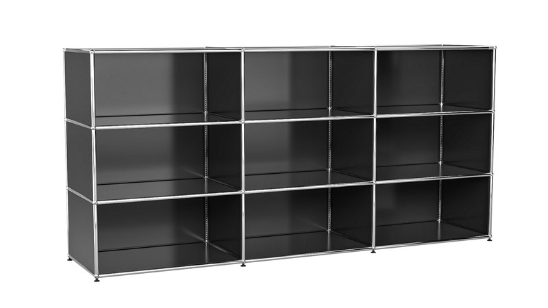 USM Haller Sideboard frei konfigurierbar in Breite 225 cm x Tiefe 50 cm